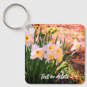 Daffodis van Brook Flower Personalized Sleutelhanger (Voorkant)