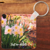 Daffodis van Brook Flower Personalized Sleutelhanger (Achterkant)