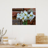 daffodis vlakbij de muur van het fort poster (Keuken)