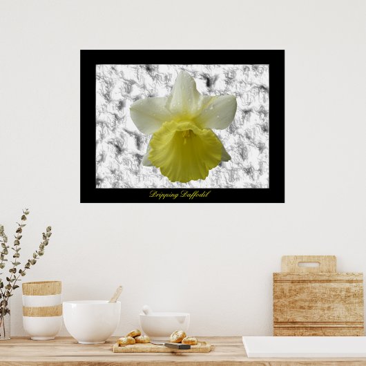 Daffoldil afdrukken poster (Keuken)