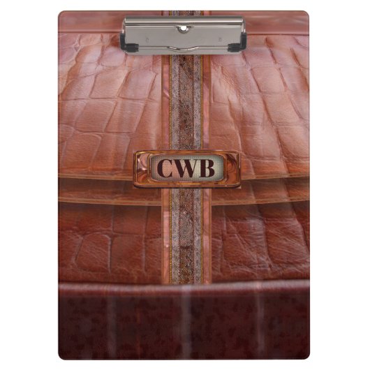 Daffy Cool Retro Mooie Monogram Klembord (Voorkant)