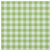 Daffy-down-Dillies Green Check Gingham Pattern Stof (Close Up)