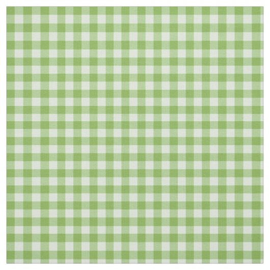 Daffy-down-Dillies Green Check Gingham Pattern Stof (Swatch)