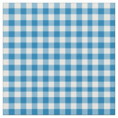 Daffy-downDillies Blue White Check Gingham Pattern Stof (Close Up)