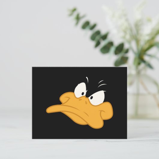 DAFFY DUCK™ Angry Face Briefkaart (Staand voorkant)