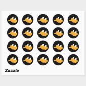 DAFFY DUCK™ Angry Face Ronde Sticker (Vel)