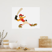 DAFFY DUCK™ Batter is omhoog Poster (Keuken)