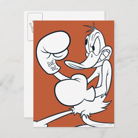 DAFFY DUCK™ Boxing Briefkaart (Voorkant / Achterkant)