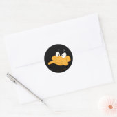 DAFFY DUCK™ Boze Gezicht Ronde Sticker (Envelop)