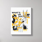DAFFY DUCK™ & BUGS BUNNY™ Glitch Canvas Afdruk (Voorkant)