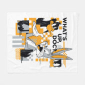 DAFFY DUCK™ & BUGS BUNNY™ Glitch Fleece Deken (Voorkant (Horizontaal))