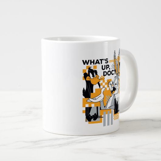 DAFFY DUCK™ & BUGS BUNNY™ Glitch Grote Koffiekop (Voorkant rechts)