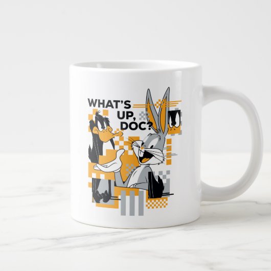 DAFFY DUCK™ & BUGS BUNNY™ Glitch Grote Koffiekop (Rechts)