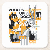 DAFFY DUCK™ & BUGS BUNNY™ Glitch Kartonnen Onderzetters (Voorkant)