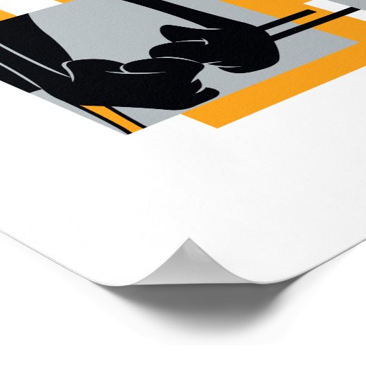 DAFFY DUCK™ & BUGS BUNNY™ Glitch Poster (Hoek)