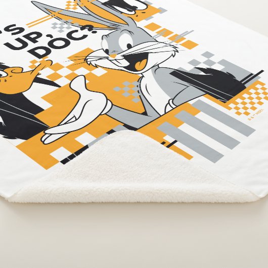 DAFFY DUCK™ & BUGS BUNNY™ Glitch Sherpa Deken (3/4)