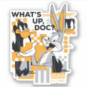 DAFFY DUCK™ & BUGS BUNNY™ Glitch Sticker (Voorkant)