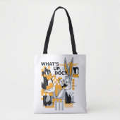 DAFFY DUCK™ & BUGS BUNNY™ Glitch Tote Bag (Voorkant)