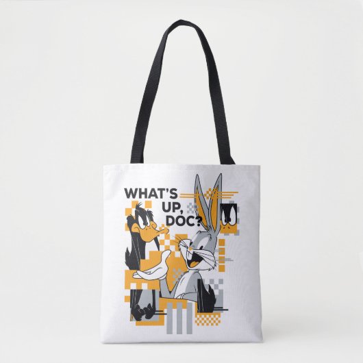 DAFFY DUCK™ & BUGS BUNNY™ Glitch Tote Bag (Voorkant)