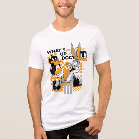 DAFFY DUCK™ & BUGS BUNNY™ Glitch Tri-Blend Shirt (Voorkant)