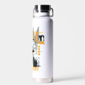 DAFFY DUCK™ & BUGS BUNNY™ Glitch Waterfles (Achterkant)
