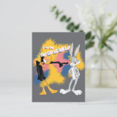 DAFFY DUCK™ & BUGS BUNNY™ "Je bent verachtelijk" Briefkaart (Staand voorkant)