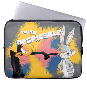 DAFFY DUCK™ & BUGS BUNNY™ "Je bent verachtelijk" Laptop Sleeve