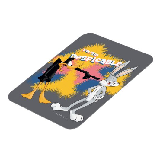 DAFFY DUCK™ & BUGS BUNNY™ "Je bent verachtelijk" Magneet (Linkerzijde)