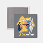 DAFFY DUCK™ & BUGS BUNNY™ "Je bent verachtelijk" Magneet (Voorkant / Achterkant)