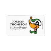 DAFFY DUCK™ "Happy Holi-Daze" Etiket (Voorkant)