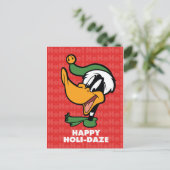 DAFFY DUCK™ "Happy Holi-Daze" Feestdagenkaart (Staand voorkant)