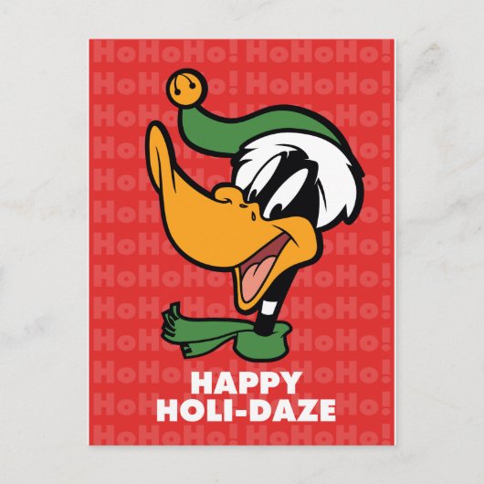DAFFY DUCK™ "Happy Holi-Daze" Feestdagenkaart (Voorkant)