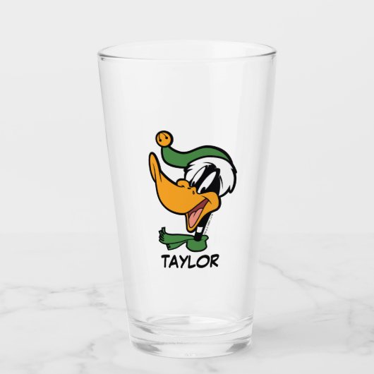 DAFFY DUCK™ "Happy Holi-Daze" Glas (Voorkant)