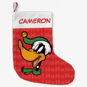 DAFFY DUCK™ "Happy Holi-Daze" Kleine Kerstsok (Voorkant)