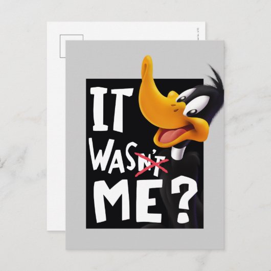 DAFFY DUCK™- Ik was het niet. Briefkaart (Voorkant / Achterkant)