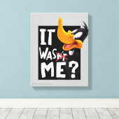 DAFFY DUCK™- Ik was het niet. Canvas Afdruk (Insitu (Houten vloer))