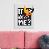 DAFFY DUCK™- Ik was het niet. Canvas Afdruk (Insitu (Woonkamer))