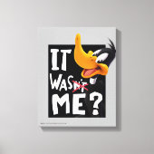 DAFFY DUCK™- Ik was het niet. Canvas Afdruk (Voorkant)