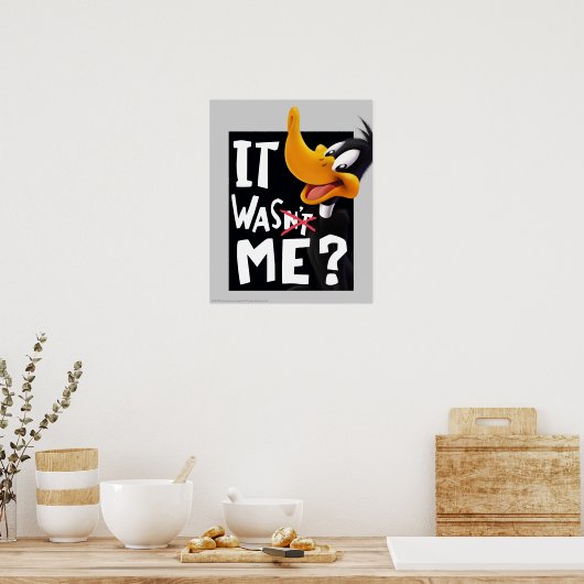 DAFFY DUCK™- Ik was het niet. Poster (Keuken)