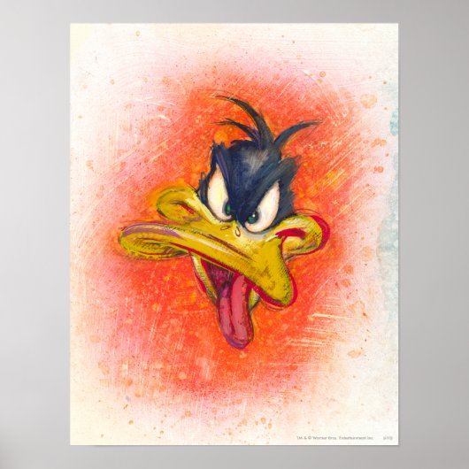 DAFFY DUCK™ in Oranje Poster (Voorkant)