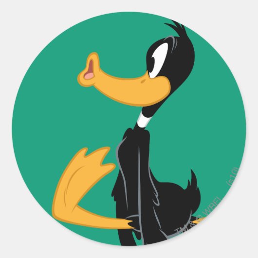 DAFFY DUCK™ is gek Ronde Sticker (Voorkant)