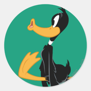 DAFFY DUCK™ is gek Ronde Sticker