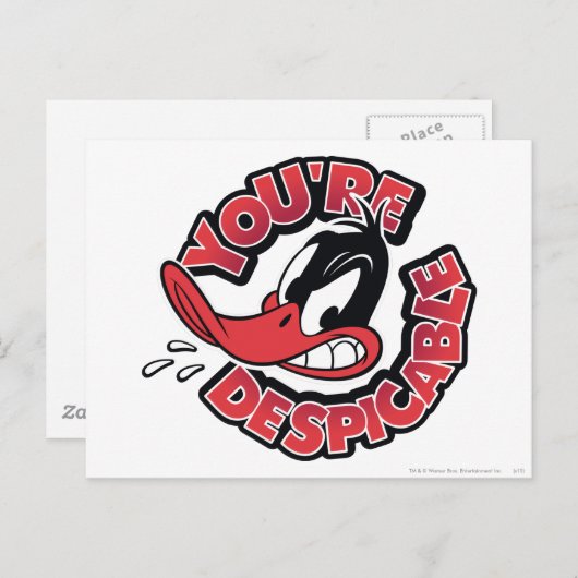 DAFFY DUCK™ - Je bent verachtelijk Briefkaart (Voorkant / Achterkant)