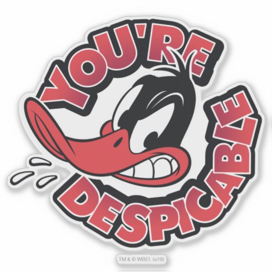 DAFFY DUCK™ - Je bent verachtelijk Sticker (Voorkant)