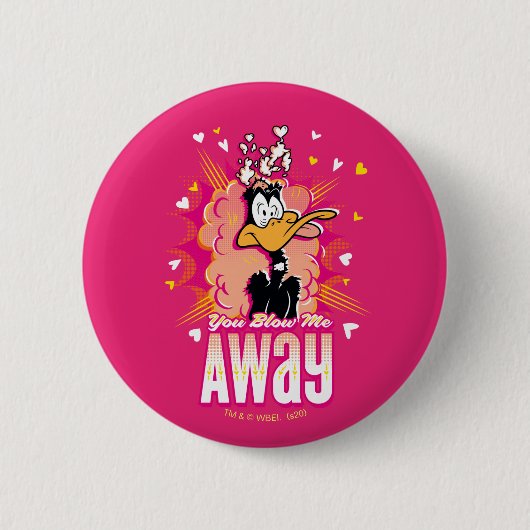 DAFFY DUCK™ - Jij Blaast Me Omver Ronde Button 5,7 Cm (Voorkant)