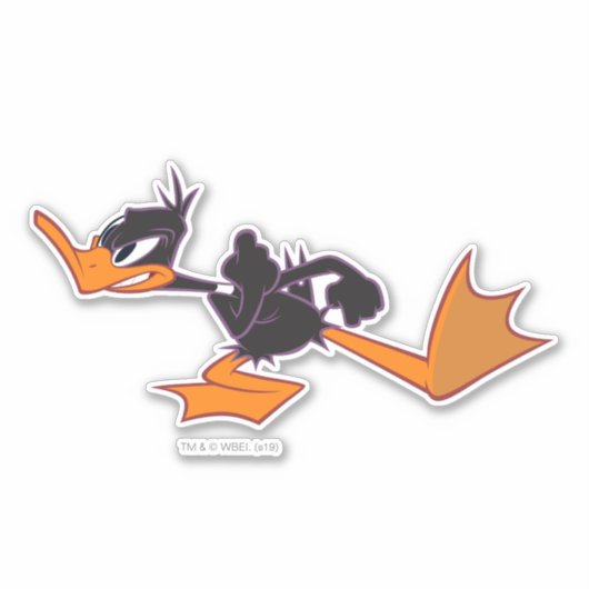 DAFFY DUCK™ Klaar om te vechten Sticker (Voorkant)