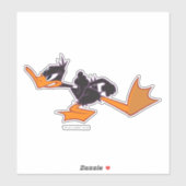 DAFFY DUCK™ Klaar om te vechten Sticker (Vel)