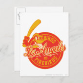 DAFFY DUCK™ Los Angeles Firebirds Logo Briefkaart (Voorkant / Achterkant)