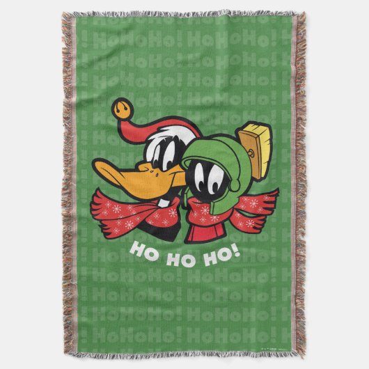 DAFFY DUCK™ & MARVIN MARTIAN™ "Ho Ho Ho!" Deken (Voorkant Verticaal)