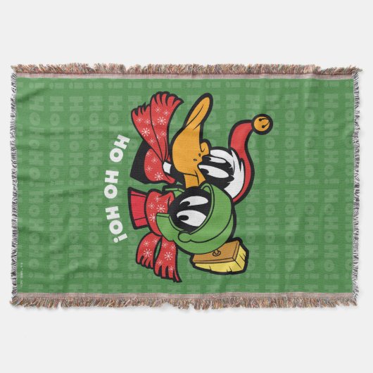 DAFFY DUCK™ & MARVIN MARTIAN™ "Ho Ho Ho!" Deken (Voorkant)